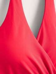 Boden Red Levanzo Ruched Halter Swimsuit - Image 6 of 6