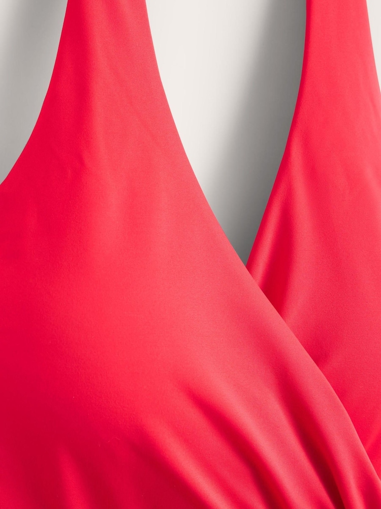 Boden Red Levanzo Ruched Halter Swimsuit - Image 6 of 6