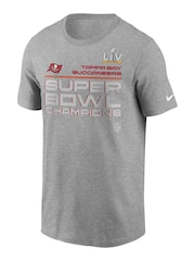 Nike Grey 100% Cotton NFL Fanatics Tampa Bay Buccaneers Super Bowl Champions Locker Room T-Shirt - Image 2 of 3
