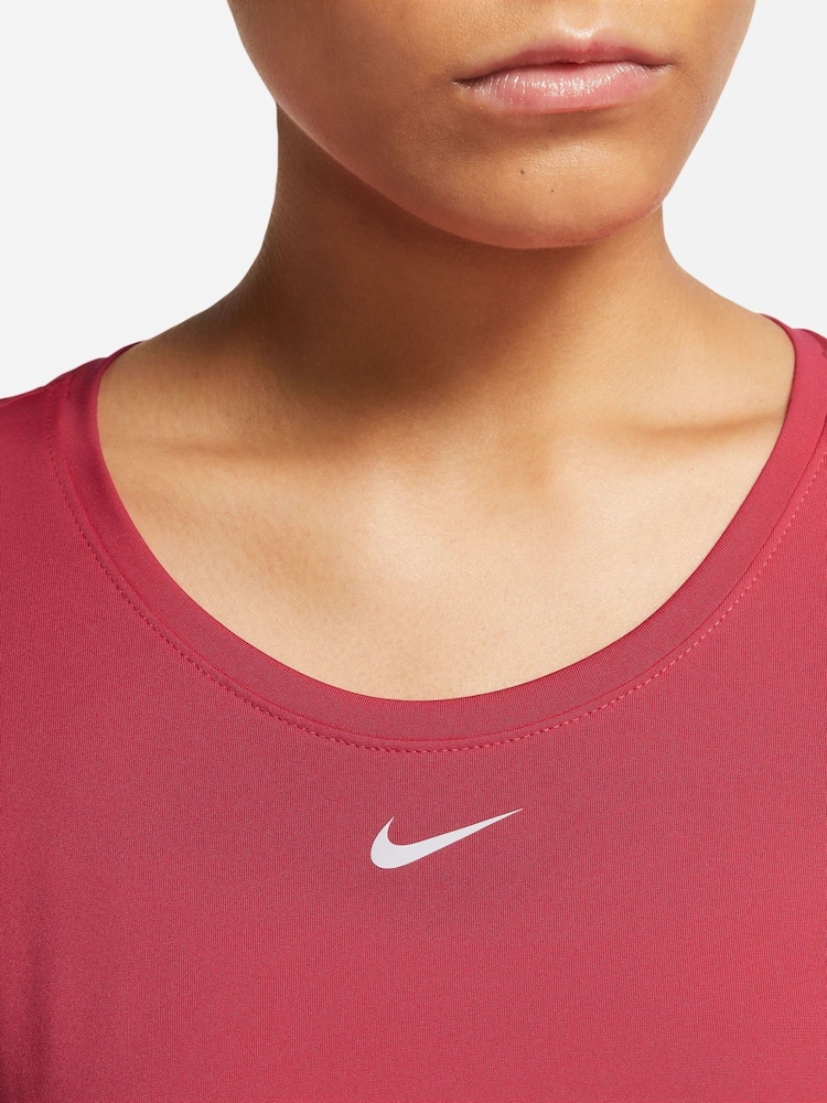 Nike Berry Red One Training Top - Image 3 of 3