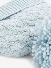 Blue Baby Knitted Pom Hat (0mths-2yrs) - Image 2 of 2