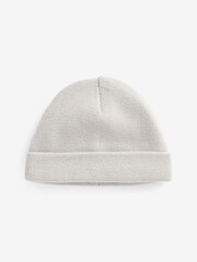 Серый - Baby Knitted Beanie Hats 2 Packs (0mths-2yrs) - Изображение 2 из 3