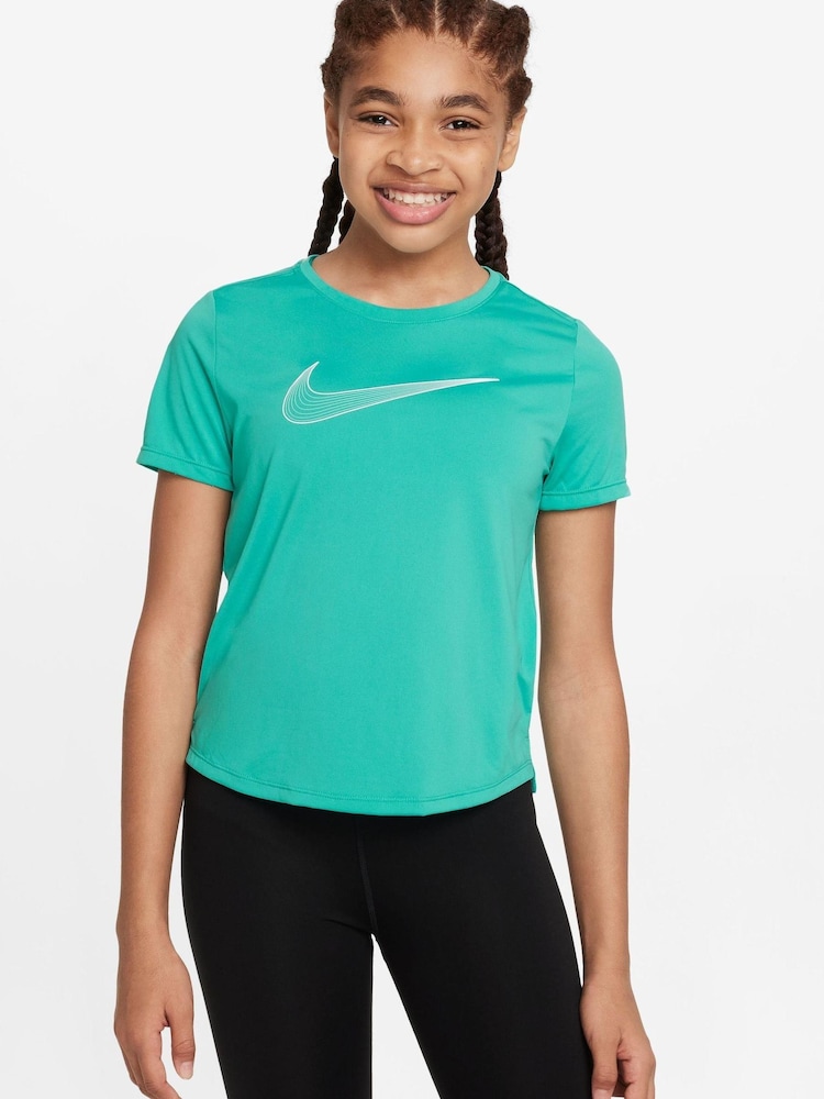 Nike Green Performance Dri-FIT One T-Shirt - Image 1 of 3
