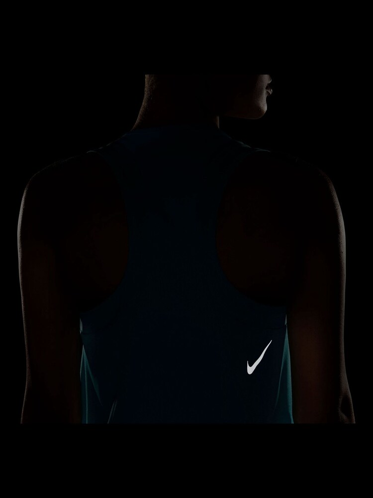 Nike Bright Blue DriFIT Race Running Vest - Image 4 of 4
