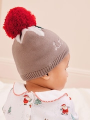Mink Brown Knitted Little Pud Baby Hat (0mths-2yrs) - Image 2 of 4