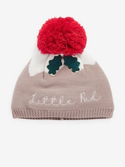 Mink Brown Knitted Little Pud Baby Hat (0mths-2yrs) - Image 3 of 4