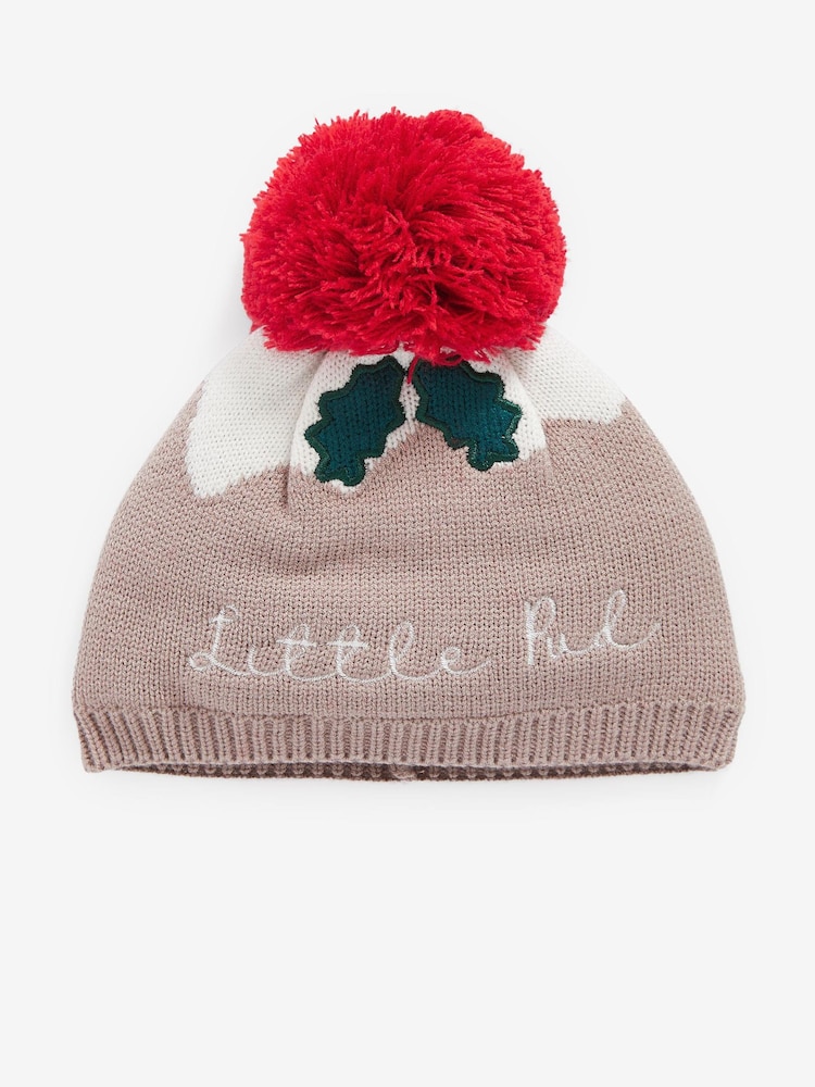 Mink Brown Knitted Little Pud Baby Hat (0mths-2yrs) - Image 3 of 4