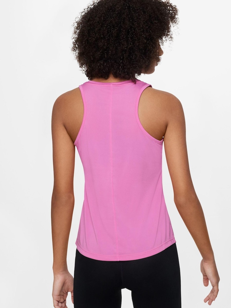 Nike Pink Performance Mini Swoosh Vest - Image 2 of 3 Nike Pink Performance Mini Swoosh Vest - Image 2 of 3