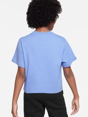 Nike Blue Oversized Essentials Boxy T-Shirt - Image 2 of 4