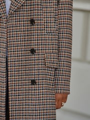 Brown Heritage Check Overcoat - Image 5 of 7