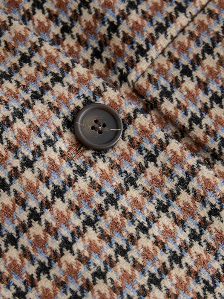 Brown Heritage Check Overcoat - Image 7 of 7