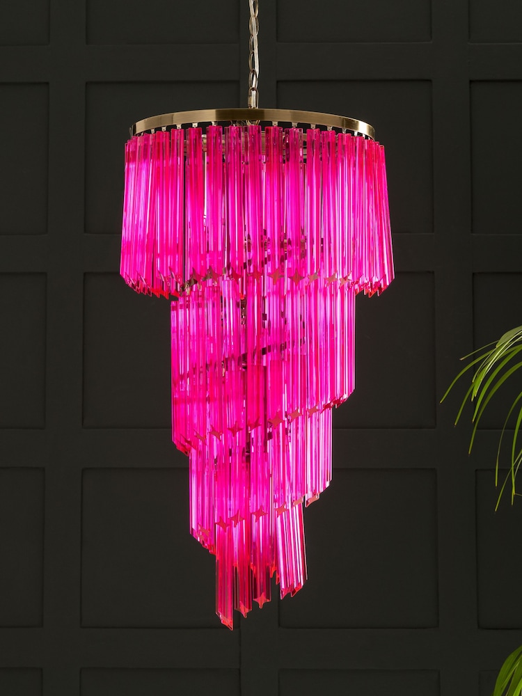 Rockett St George Pink Large Cabaret Chandelier - Image 2 of 4