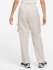Nike Cream High Rise Woven Cargo Trousers - Image 2 of 3