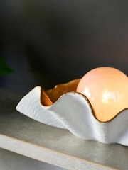Rockett St George White/Gold Clam Pearl Shell Table Light - Image 3 of 4