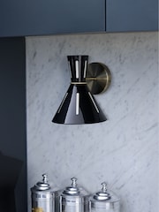 Rockett St George Black Tribeca Metal Wall Light - Image 2 of 4