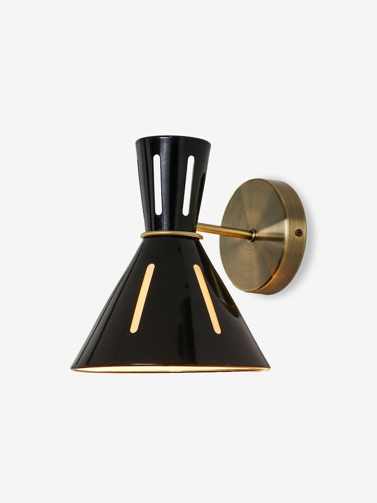 Rockett St George Black Tribeca Metal Wall Light - Image 4 of 4