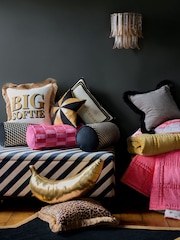 Rockett St George Pink Plume Glass Flush Wall Light - Image 2 of 6