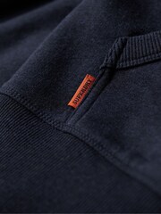 Темно-синий - Superdry 100% Cotton Essential Logo Zip-Up Hoodie - Image 8 of 8