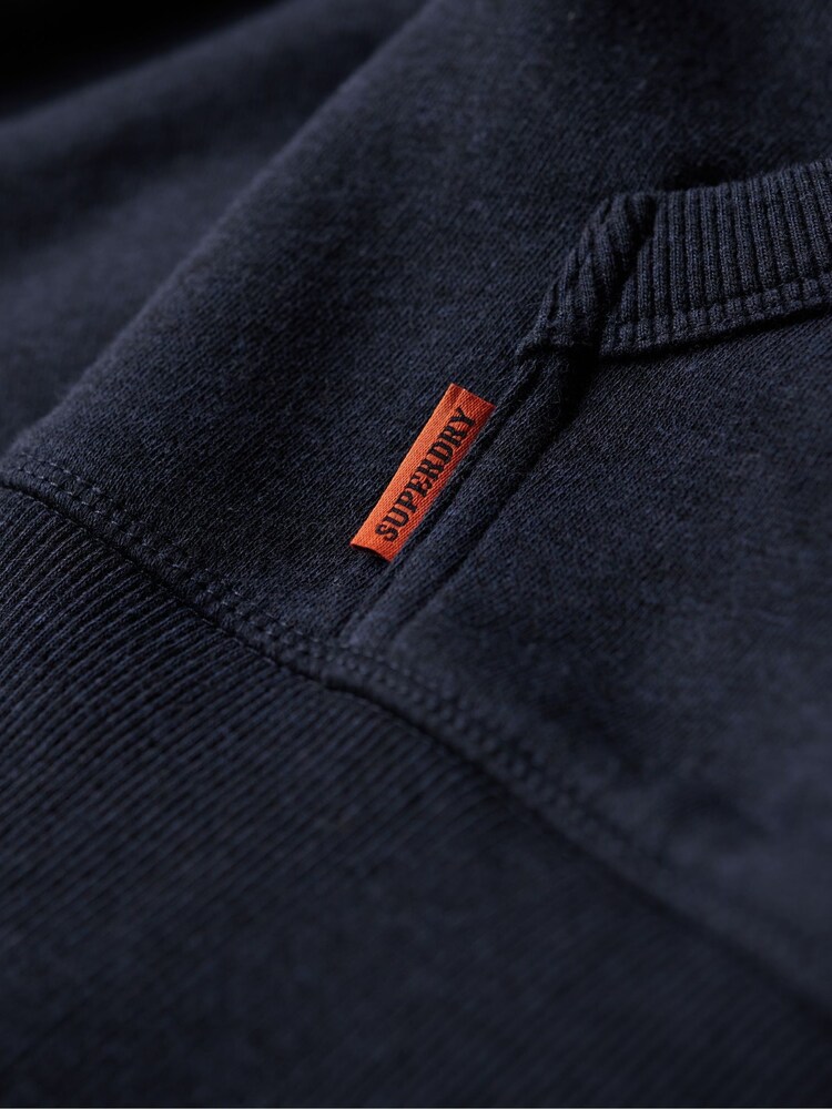 Темно-синий - Superdry 100% Cotton Essential Logo Zip-Up Hoodie - Image 8 of 8