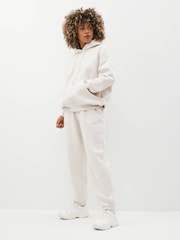 Nike Ivory Oversized Mini Swoosh Hoodie - Image 2 of 5