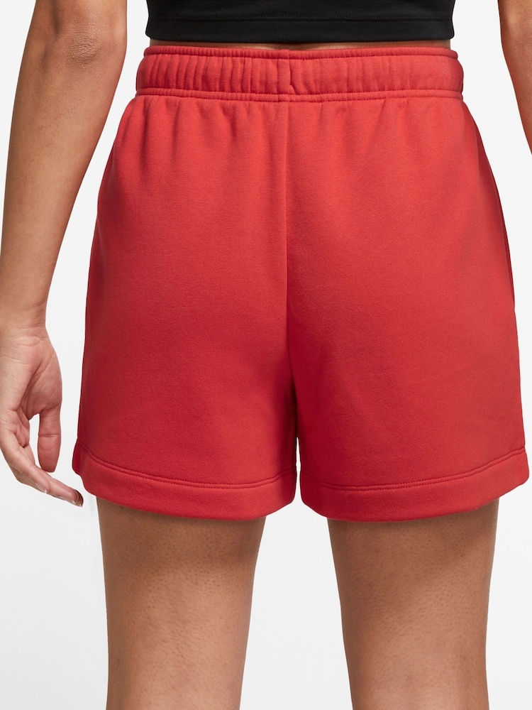 Nike Red Club Fleece Shorts - Image 2 of 4