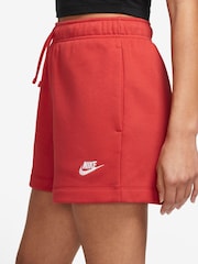 Nike Red Club Fleece Shorts - Image 3 of 4