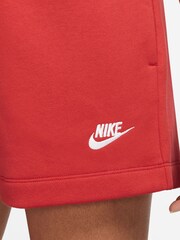 Nike Red Club Fleece Shorts - Image 4 of 4