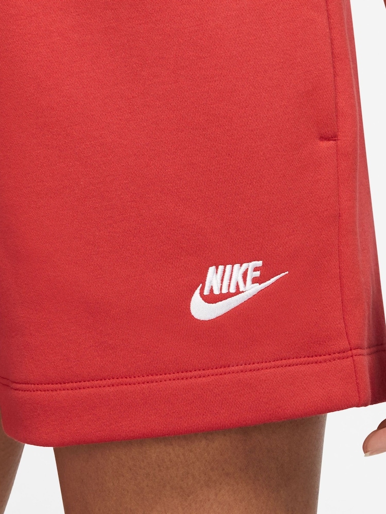 Nike Red Club Fleece Shorts - Image 4 of 4