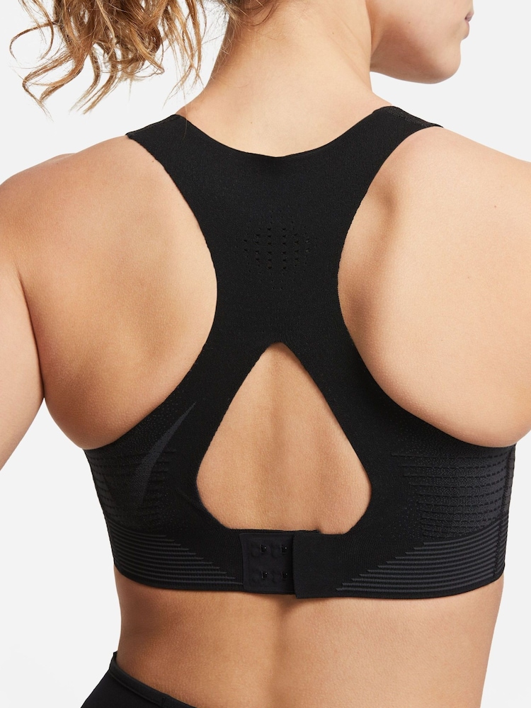 Nike Black Flyknit High Support Sports Bra - Image 2 of 9