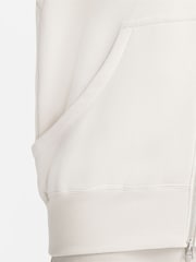 Nike Ivory Phoenix Fleece Mini Swoosh Oversized Full Zip Hoodie - Image 9 of 11
