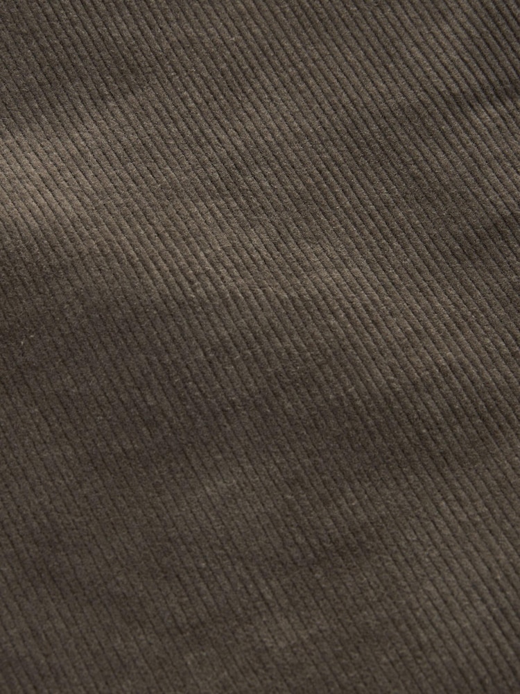 rjava - Ozke chino hlače iz rebrastega žameta - Slika 9 iz 9