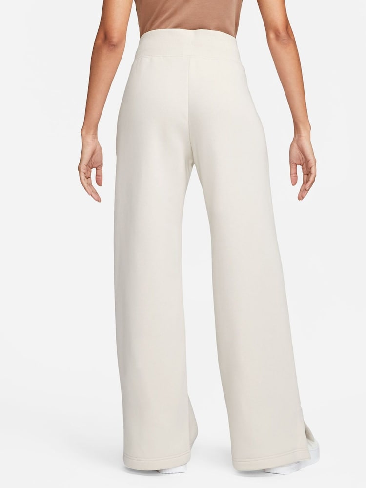 Nike Ivory Phoenix Fleece High Waisted Wide Leg Sweatpants - Image 2 of 9