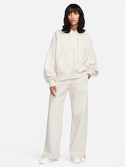 Nike Ivory Phoenix Fleece High Waisted Wide Leg Sweatpants - Image 9 of 9