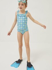 FatFace Blue Floral Tankini Set - Image 1 of 4