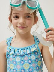 FatFace Blue Floral Tankini Set - Image 3 of 4