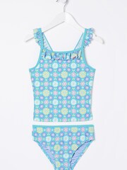 FatFace Blue Floral Tankini Set - Image 4 of 4