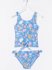 FatFace Blue Sea Scape Tankini Set - Image 5 of 5