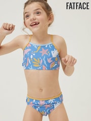 FatFace Blue Sea Scape Bikini Set - Image 1 of 4