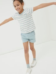 FatFace Green Luna Floral Sweat Shorts - Image 1 of 1