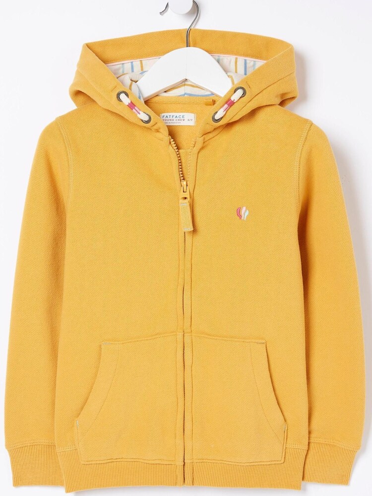 FatFace Yellow Bunny Zip Through Hoodie - Image 1 of 11