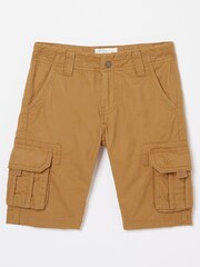 FatFace Natural Lulworth Cargo Shorts - Image 1 of 1