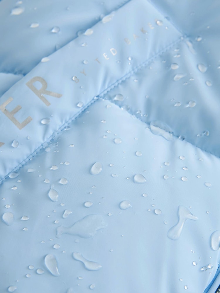 Baker by Ted Baker Shower Resistant Blue Short Coat - Image 14 of 14