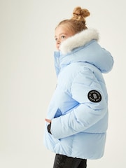 Baker by Ted Baker Shower Resistant Blue Short Coat - Image 4 of 14