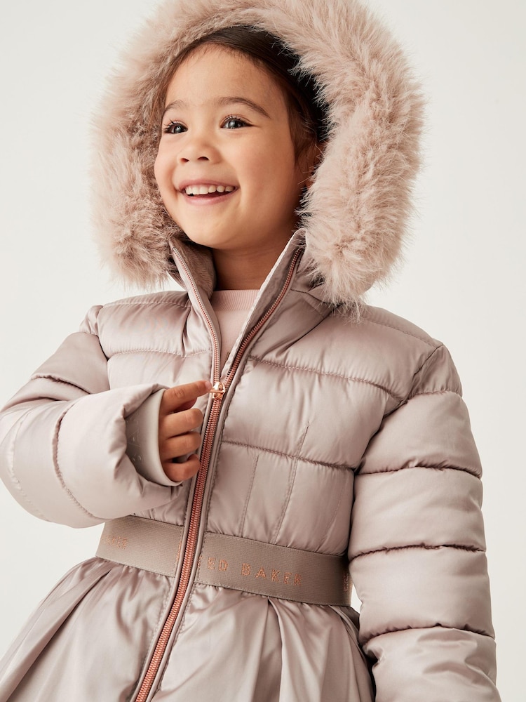 Baker by Ted Baker Shower Resistant Skirted Coat - Image 6 of 15