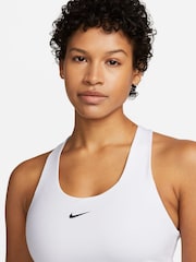 Nike White Medium Swoosh Support Padded Vest With Built In Sports Bra - Image 3 of 4