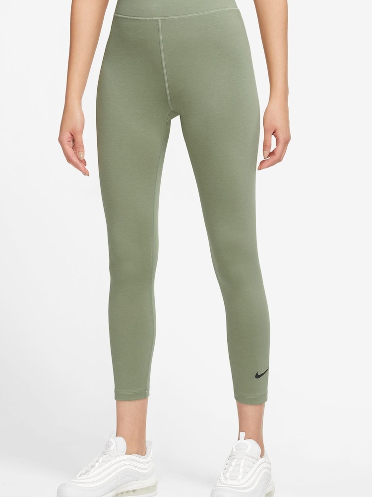 Зеленый - Классические леггинсы длиной 7/8 с завышенной талией Nike Sportswear - Image 1 of 3