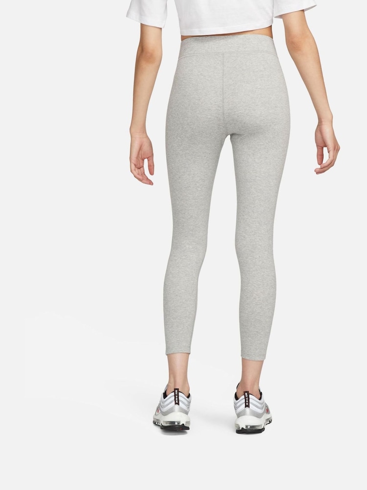 Серый - Классические леггинсы длиной 7/8 с завышенной талией Nike Sportswear - Image 2 of 4