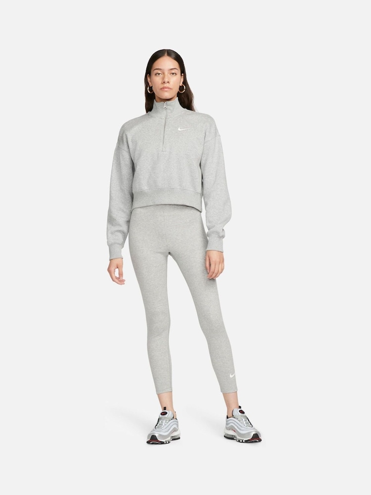 Серый - Классические леггинсы длиной 7/8 с завышенной талией Nike Sportswear - Image 4 of 4
