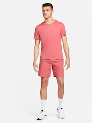Nike Light Pink Miler Dri-FIT UV Running T-Shirt - Image 5 of 7