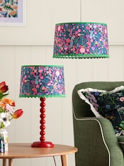 Lucy Tiffney Navy Floral RicRac Easyfit Lamp Shade - Image 1 of 9